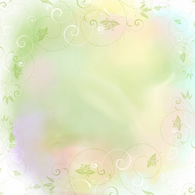 Free vector decorative floral watercolor background