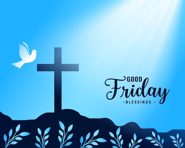 Free Vector decorative good friday christian religion background design