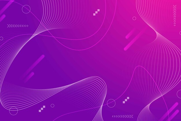 Decorative gradient wavy screensaver