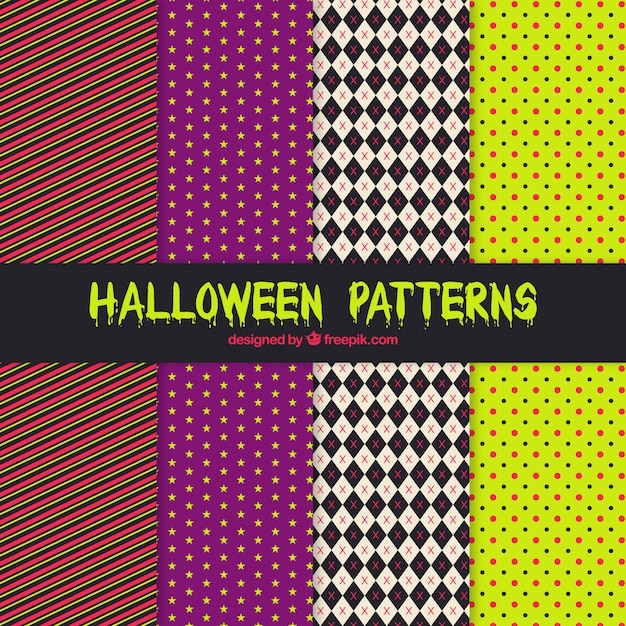 Decorative halloween patterns