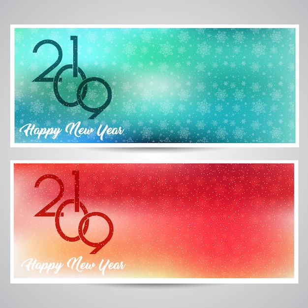 Free Vector decorative happy new year backgrounds