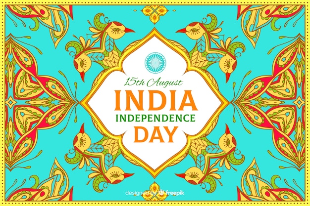 Free Vector decorative indian independence day background