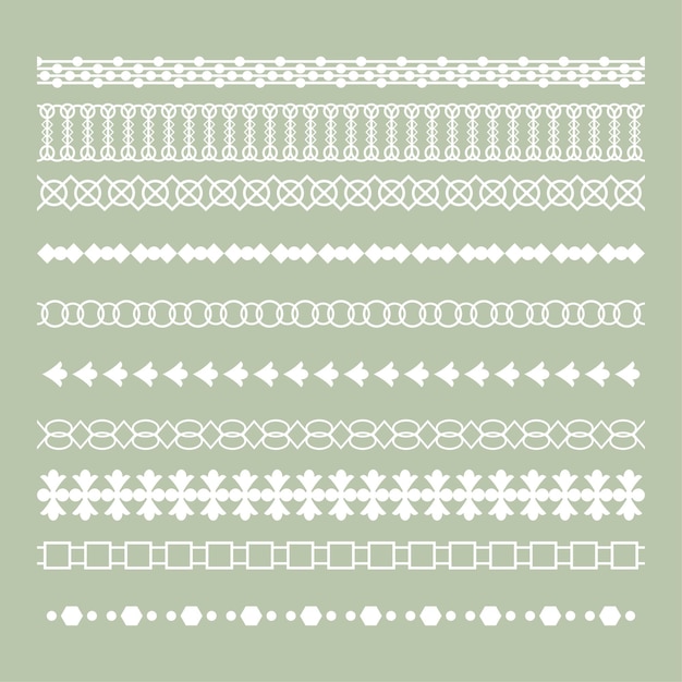 Free vector decorative lace pattern border background in collection