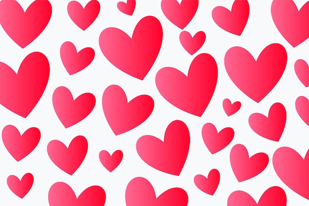 Free vector decorative love heart pattern backdrop for special message