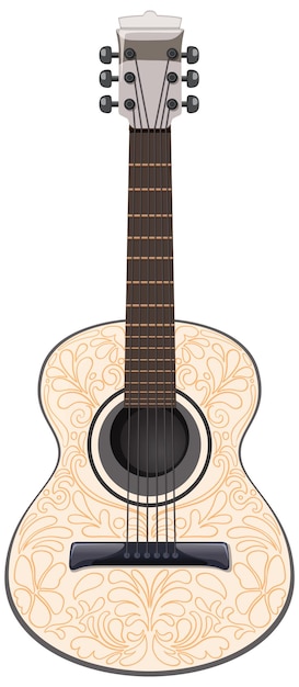 Free vector decorative mexican guitar illustration