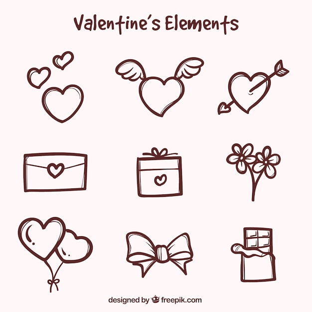 Decorative objects for valentine's day