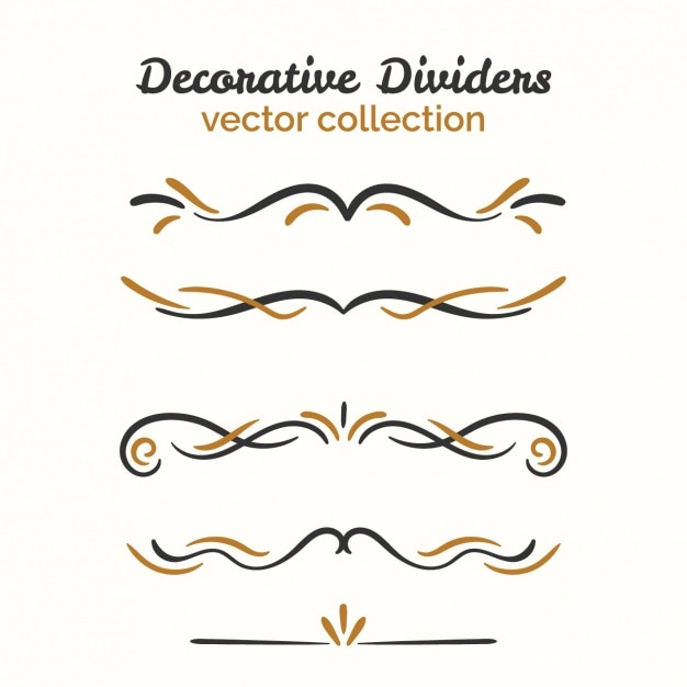 Free Vector decorative ornaments collection