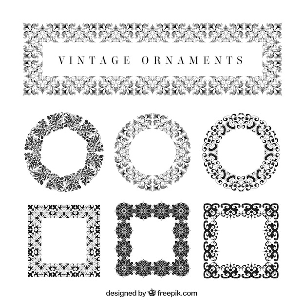 Decorative ornaments collection