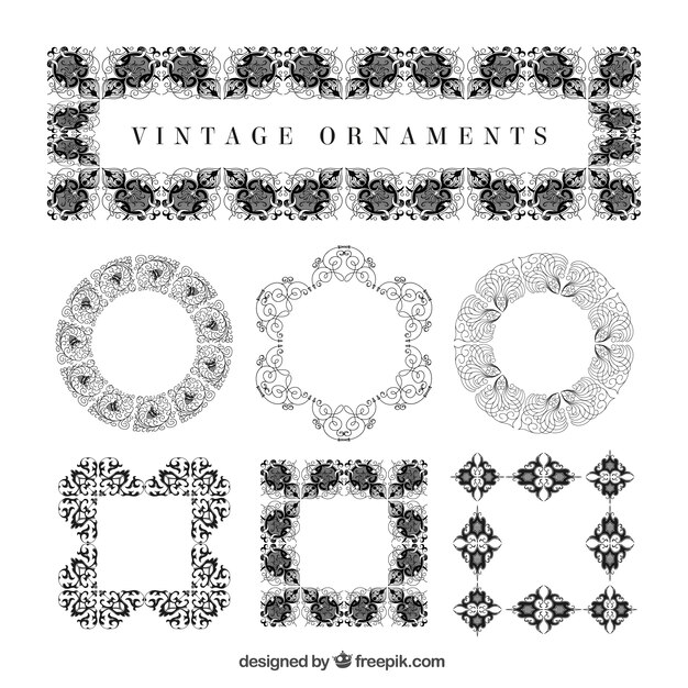 Decorative ornaments collection