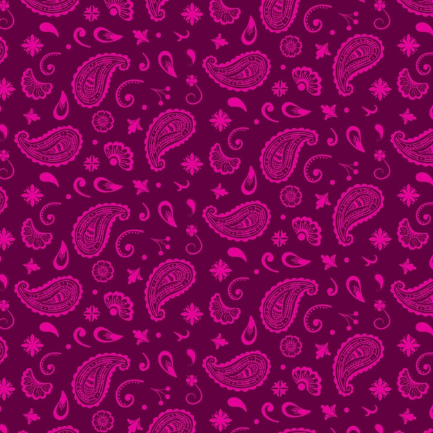 Decorative paisley bandana pattern