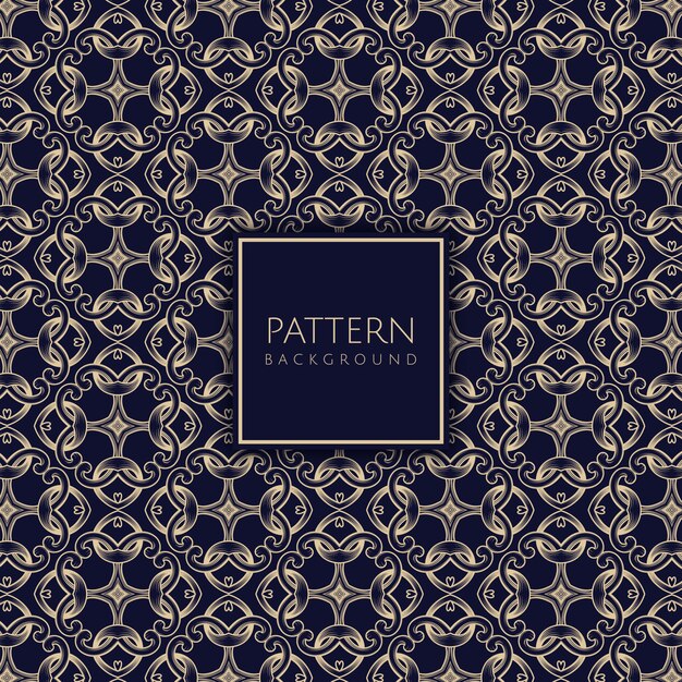 Decorative pattern blue and gold