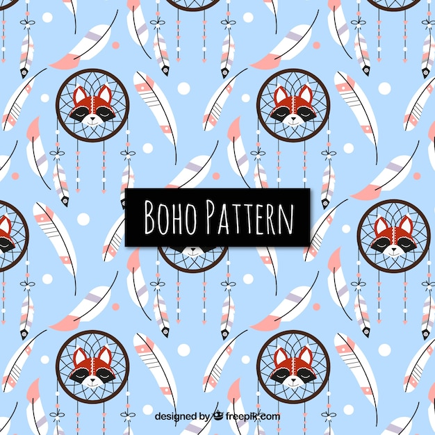 Free vector decorative pattern in boho style