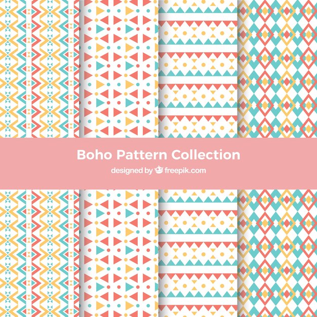 Decorative pattern in boho style