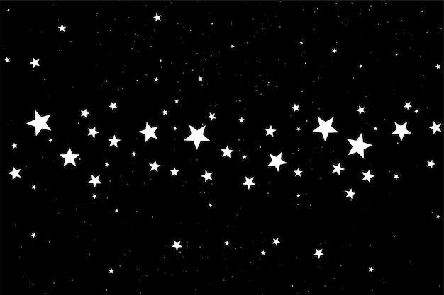 Free Vector decorative small star pattern dark background design