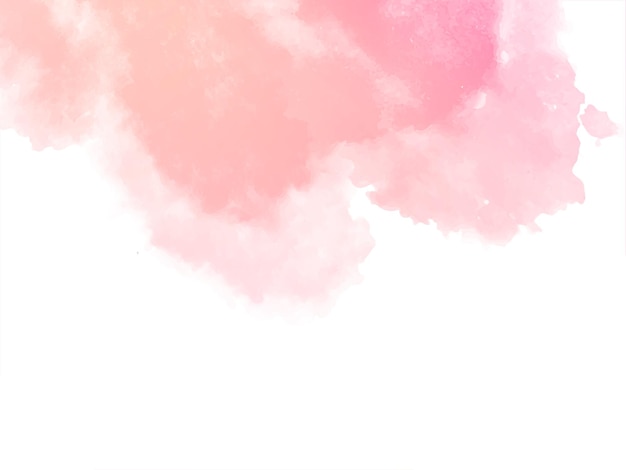 Free vector decorative soft pink watercolor texture background