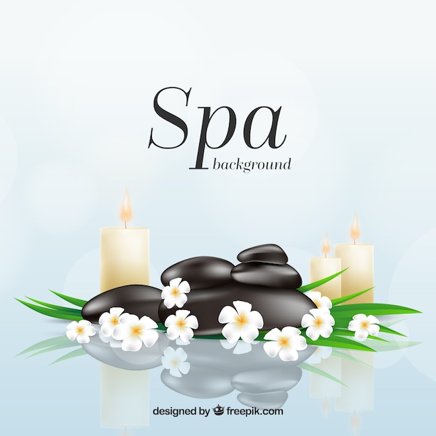 Free Vector decorative spa background