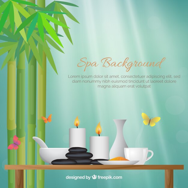 Decorative spa background