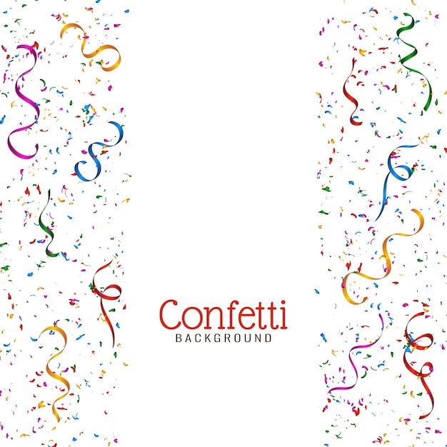 Free vector decorative stylish colorful confetti background