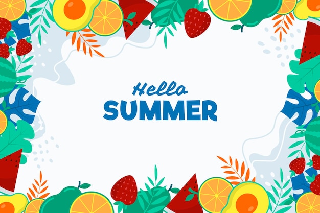 Decorative summer background design