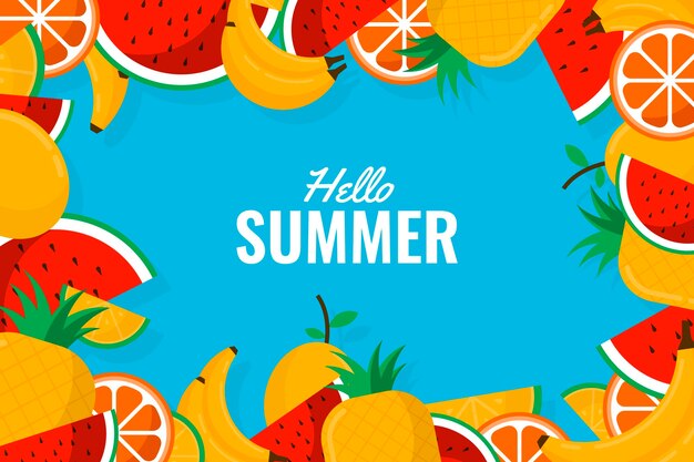 Decorative summer background theme