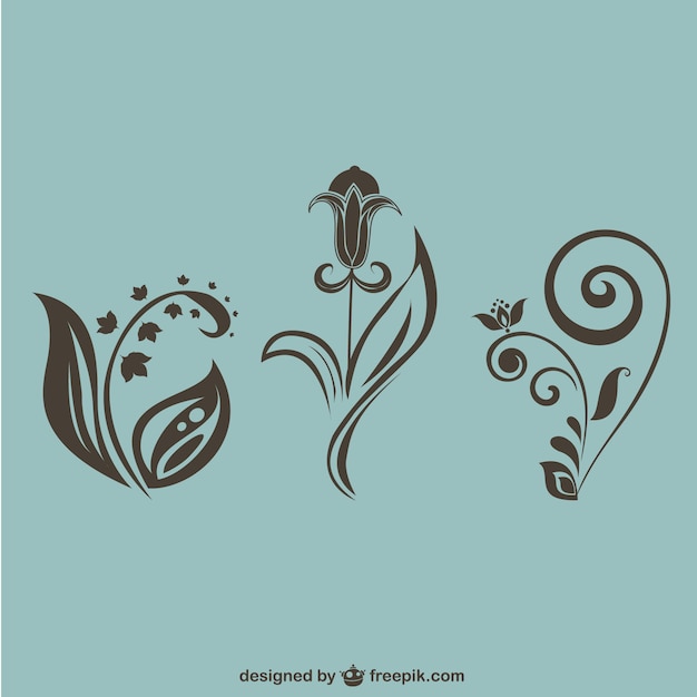 Free Vector decorative swirls graphics 