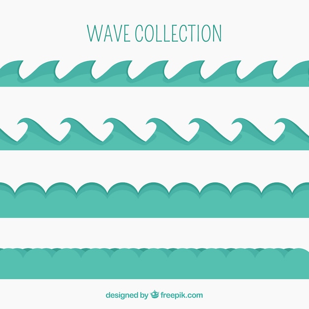 Free Vector decorative waves with variety of designs