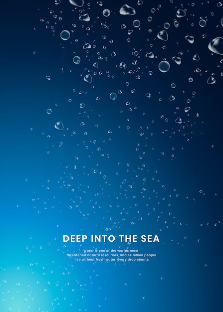 Free vector deep sea background