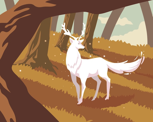 Free vector deer magical creature