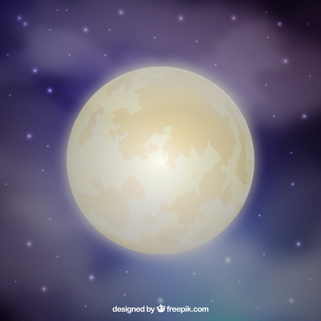 Free Vector defocused moon background