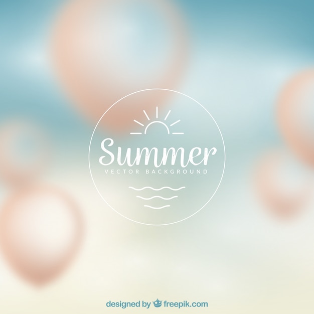 Free vector defocused summer background