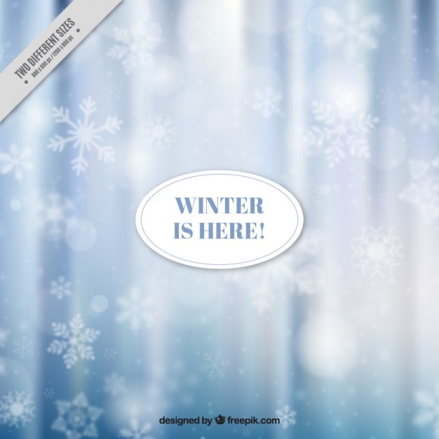 Free Vector defocused winter background