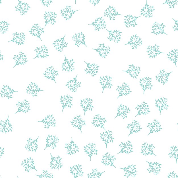 Delicate blue floral pattern