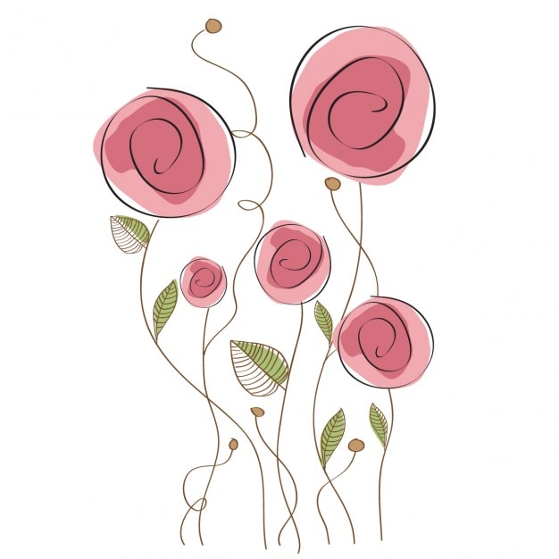 Free Vector delicate floral background