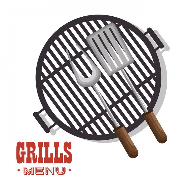 delicious barbecue food icon