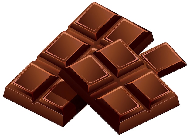 Free vector delicious chocolate bar illustration