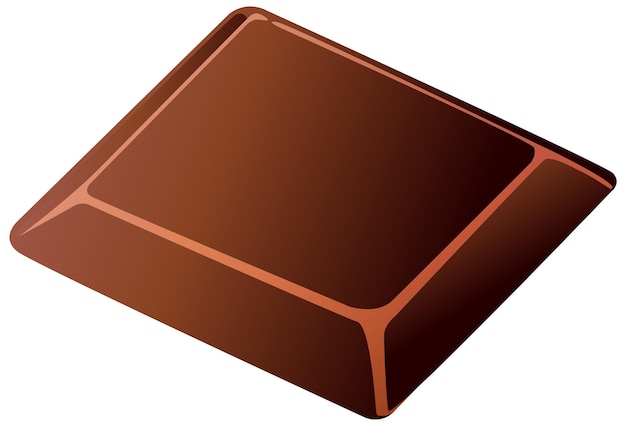 Free Vector delicious chocolate square illustration