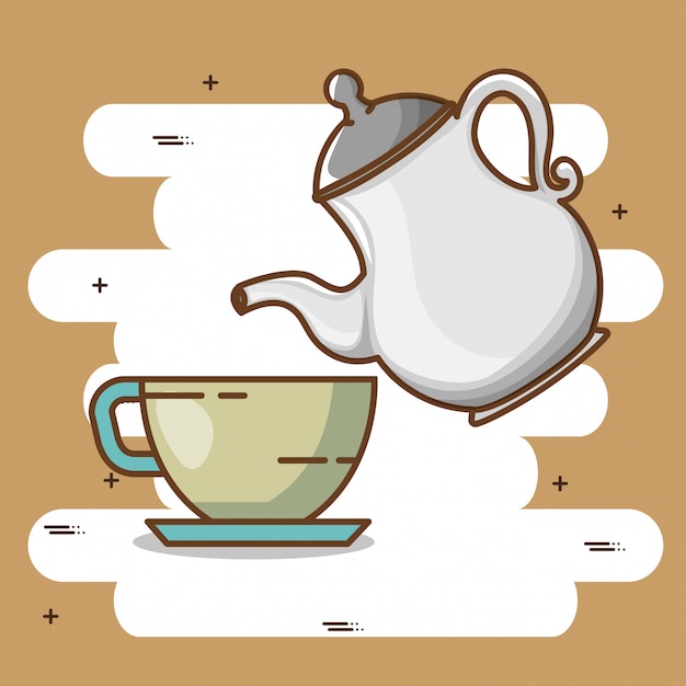 Free Vector delicious coffee time elements