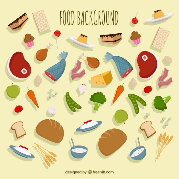 Delicious food background