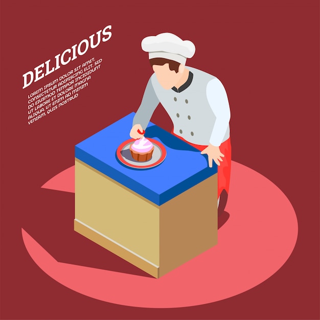 Free Vector delicious food maker background