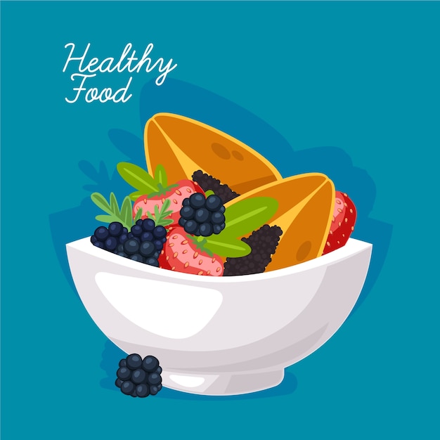 Delicious healthy fruity dish