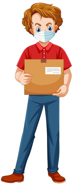 Delivery man wearing uniform