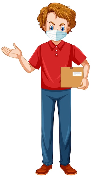 Delivery man wearing uniform