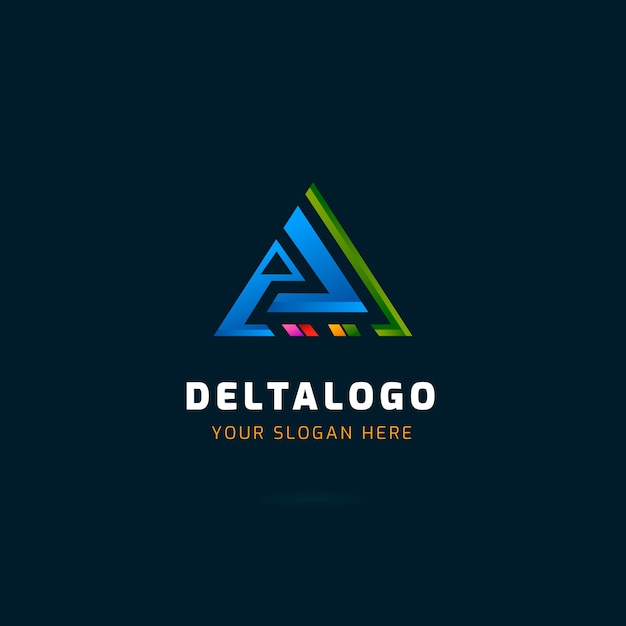 Free Vector delta business logo design