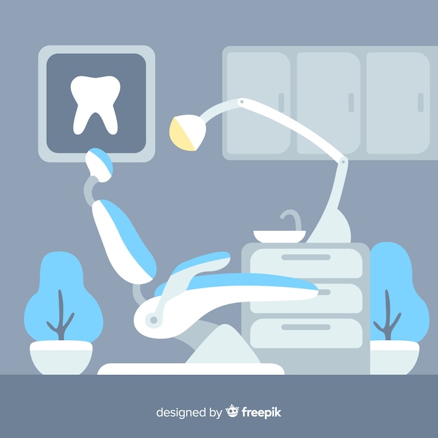 Free vector dental clinic background