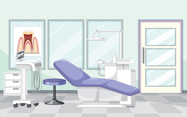 Dental clinic room interior