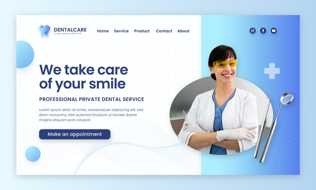 Dental clinic template design