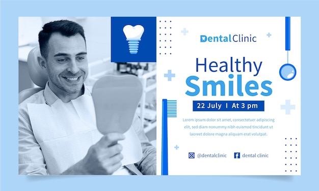 Dental clinic webinar template design