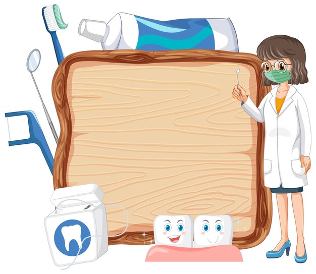 Dental Health Education Illustration