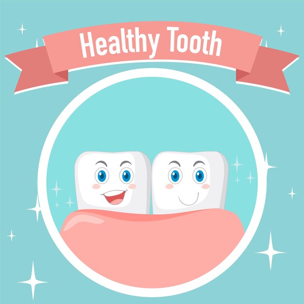 Dental healthy a big teeth poster