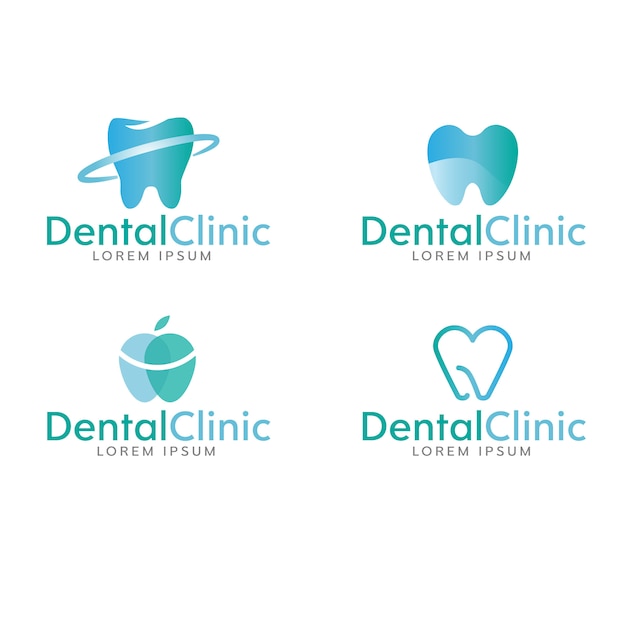 Free Vector dental logo collection